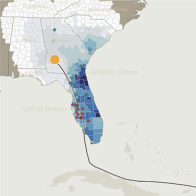 Hurricane Irma visualization