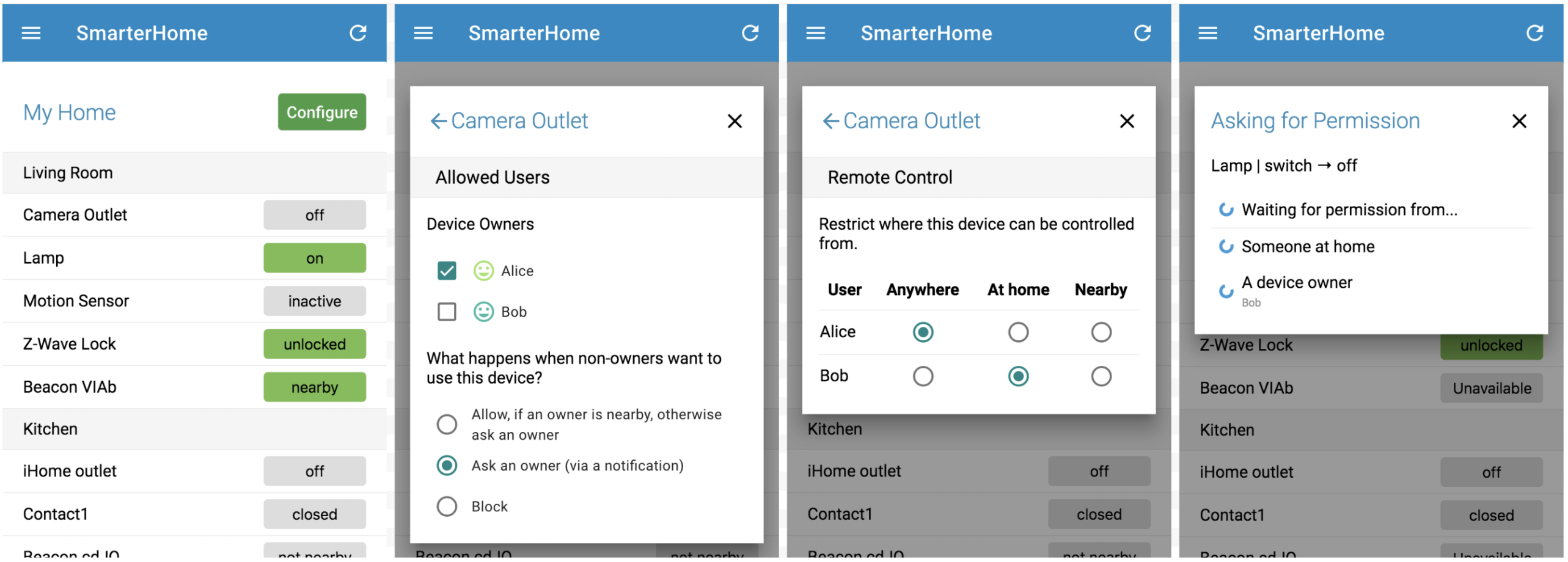 SmarterHome screenshots