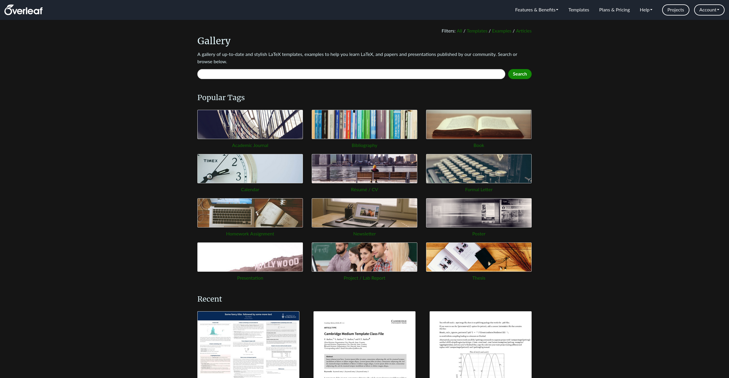 gallery page example