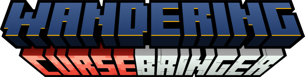 Wandering Cursebringer text in the minecraft logo style