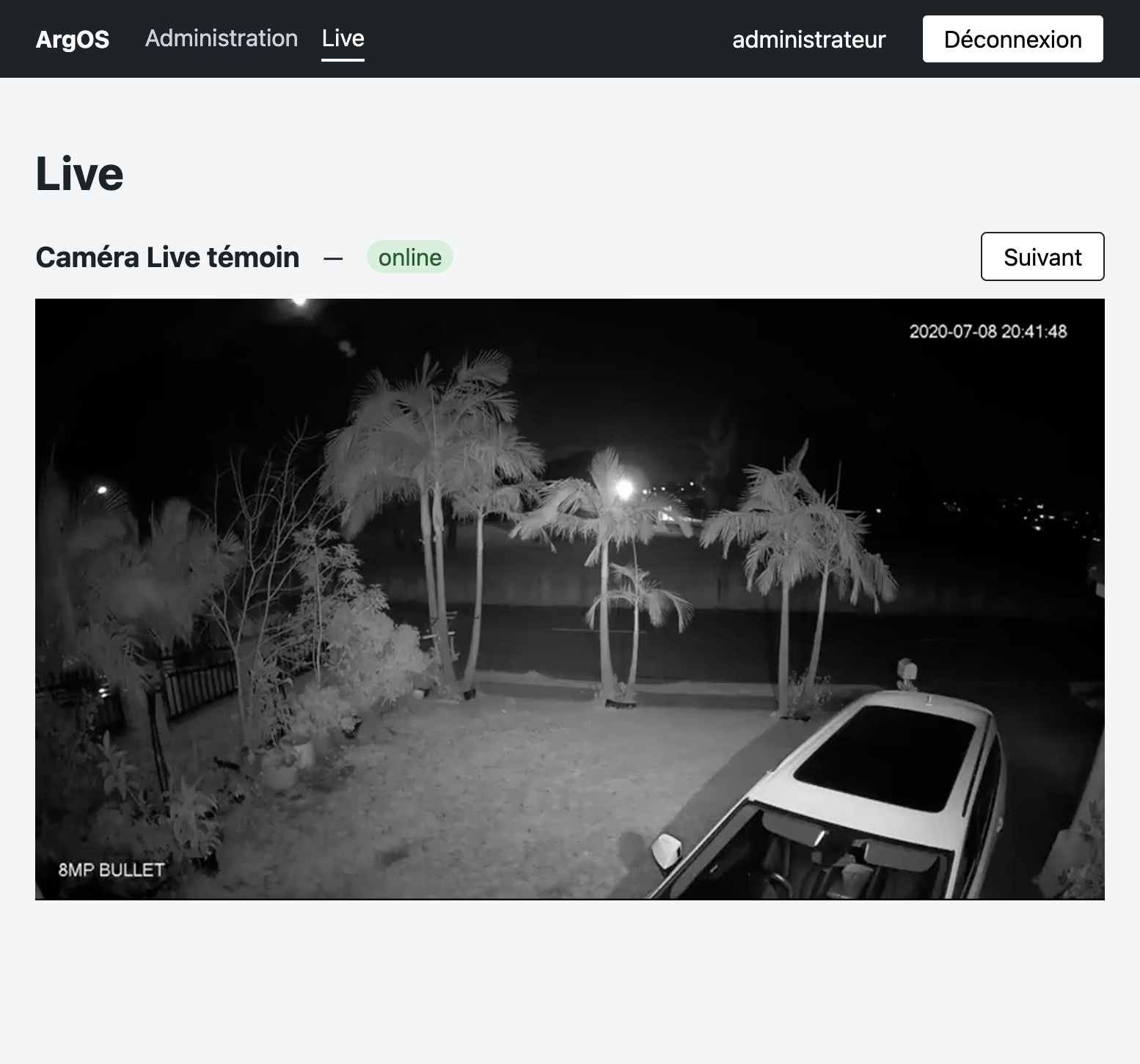 Scénario 3 — Live témoin