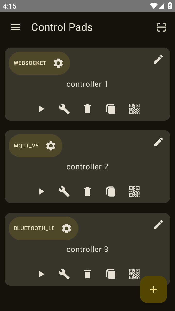 Screenshot 1 of DroidPad — opens full size