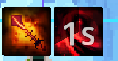 Seconds left on a skill icon