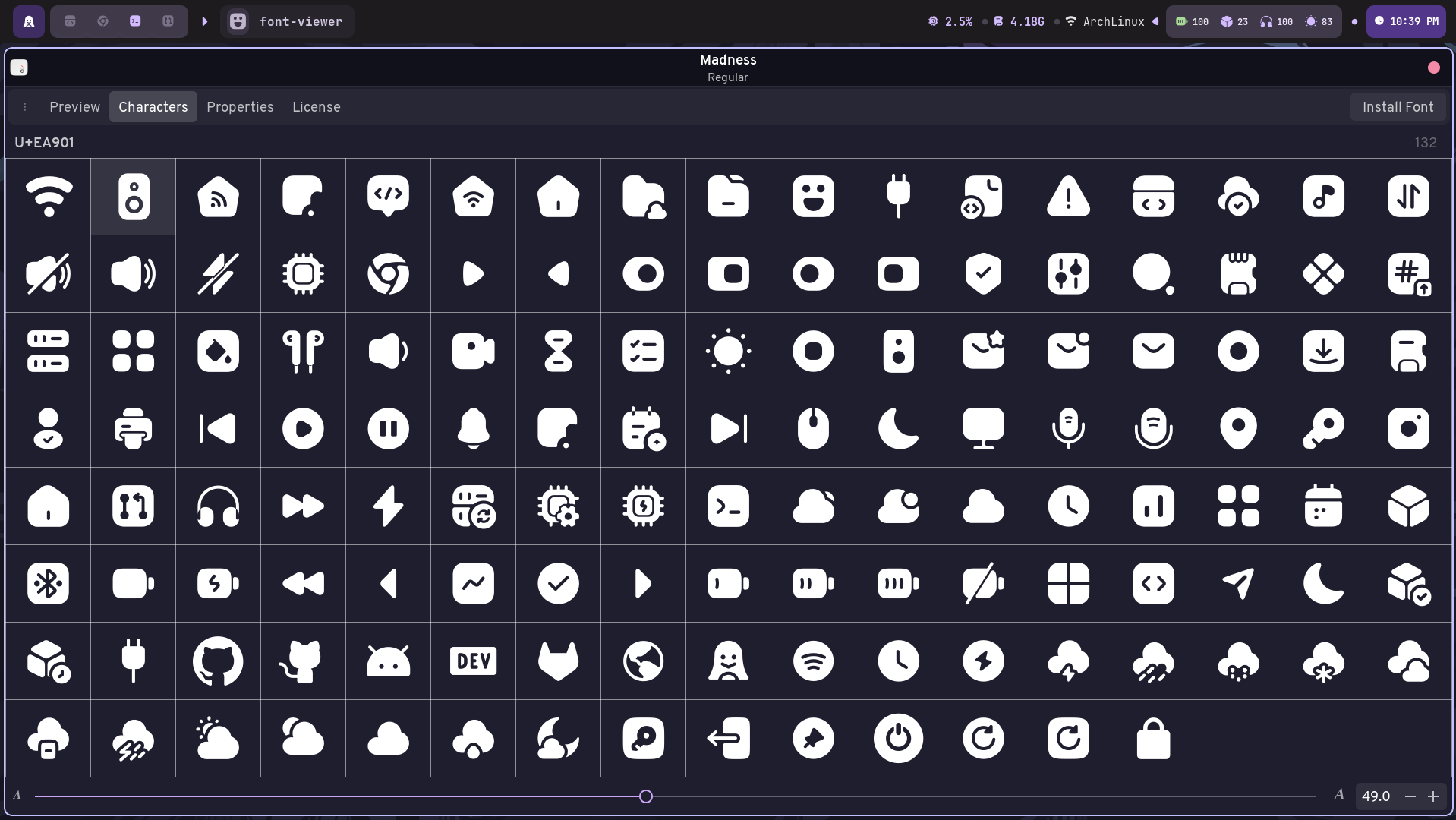 Icons Preview