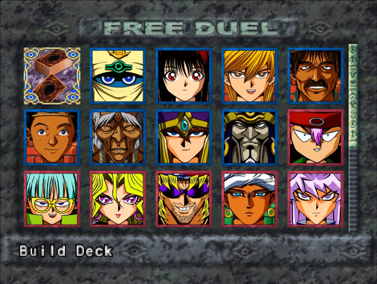 Retratos em alta definição de Yu-Gi-Oh Forbidden Memories Recompiled