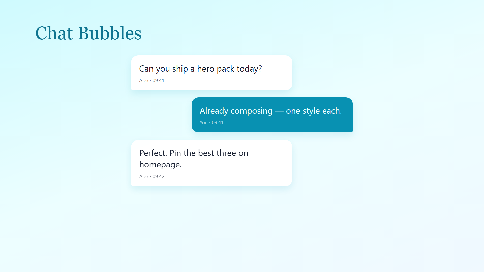 chat bubbles