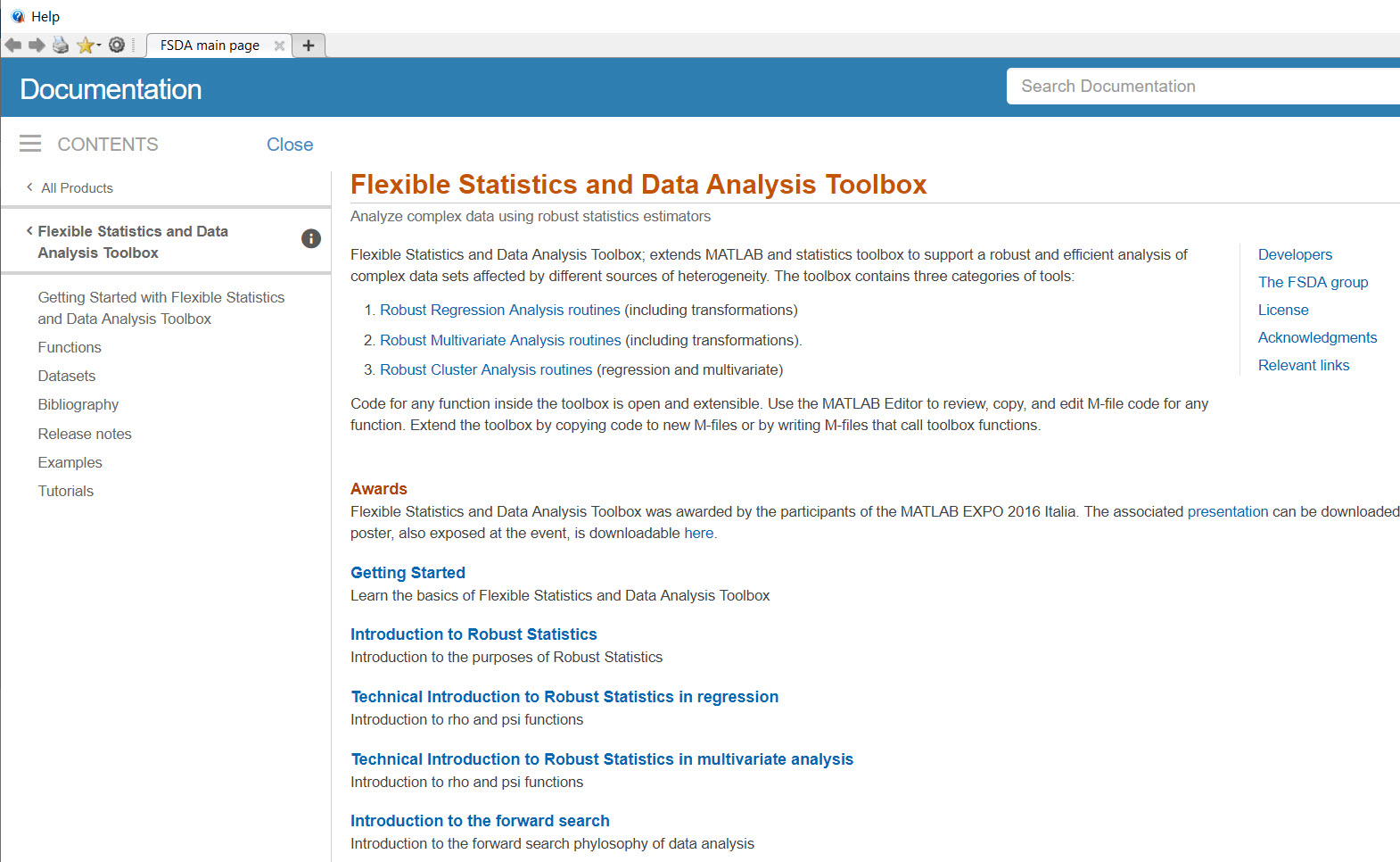 FSDA Toolbox