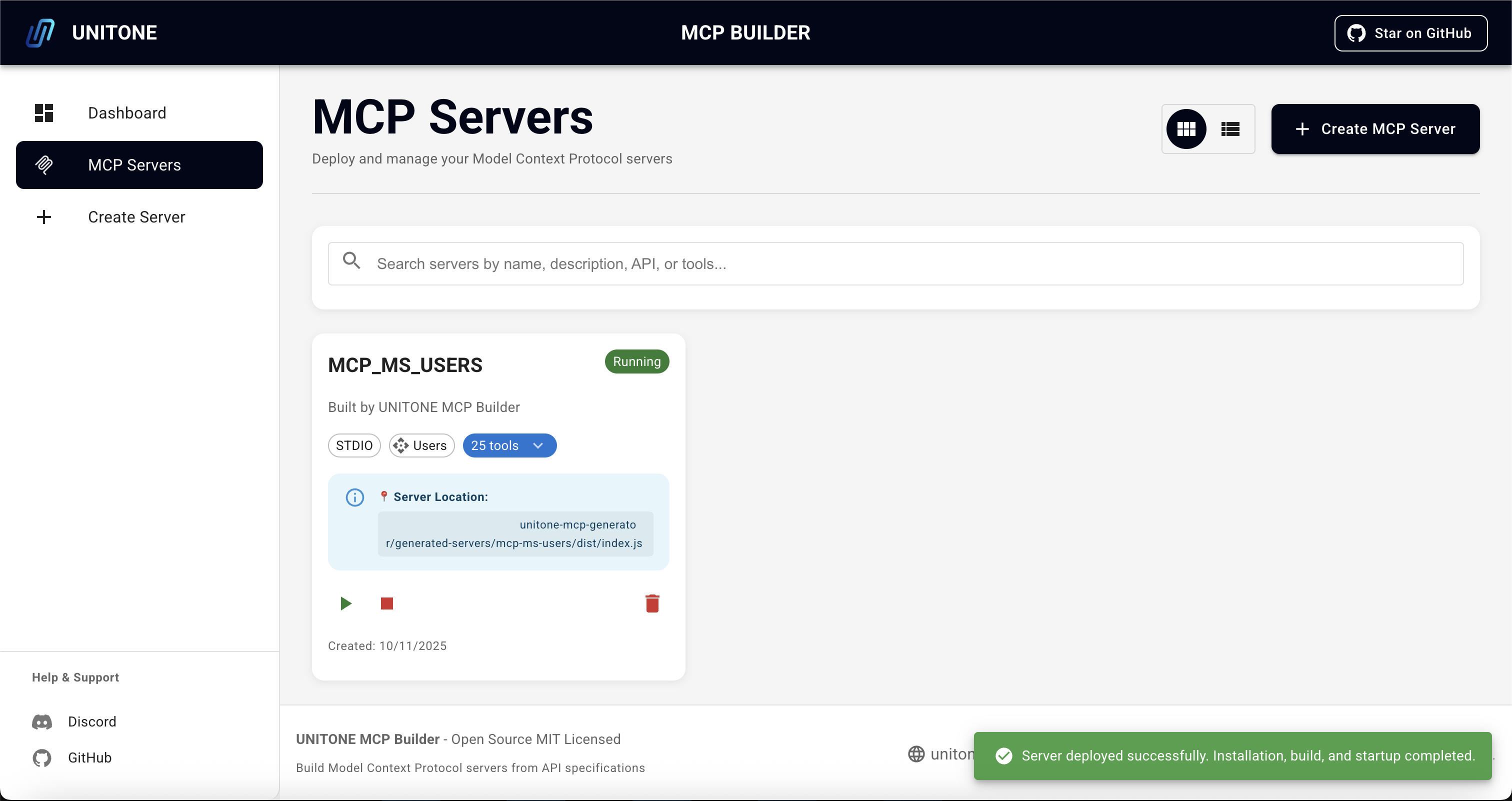 Deploy and Run