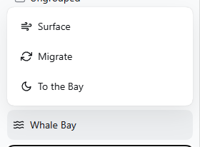 Sidebar menu