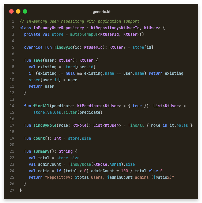 Kotlin highlighting (dark)