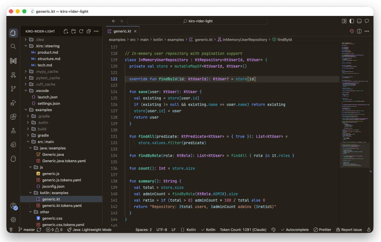 Dark theme UI