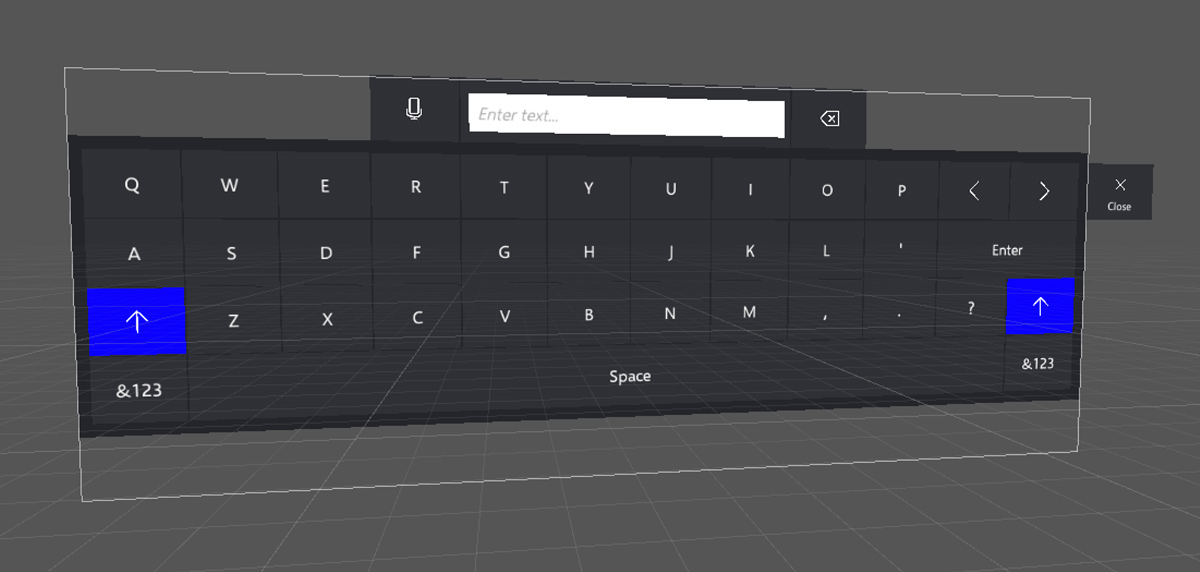 Keyboard input sample