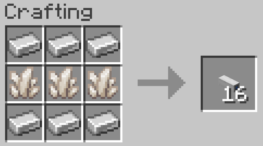 Fiber cable crafting recipe