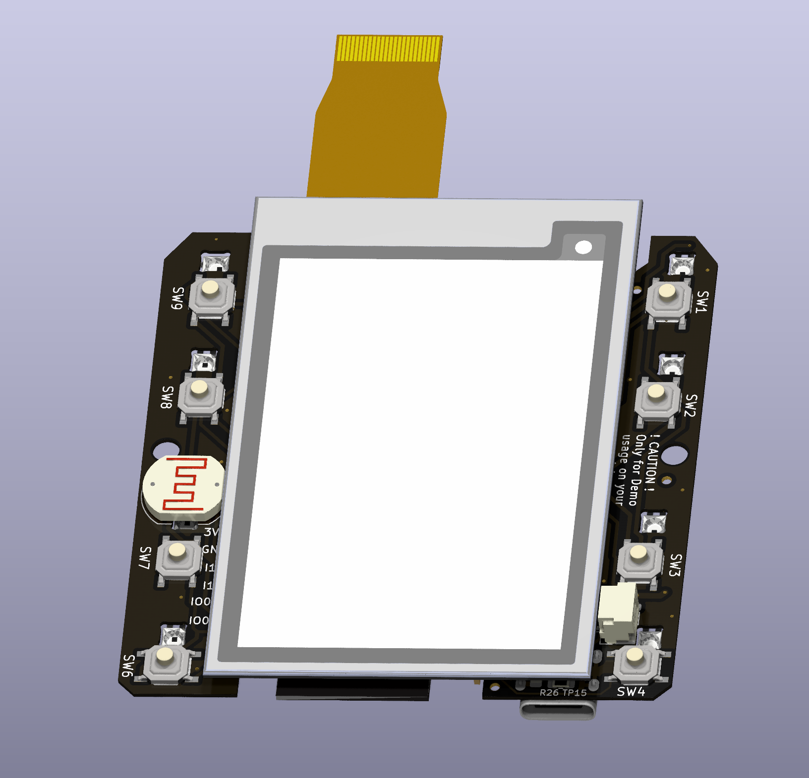 Customer VIEW of PCB of WifiWallSwitch