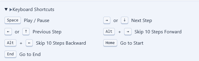 Keyboard Shortcuts