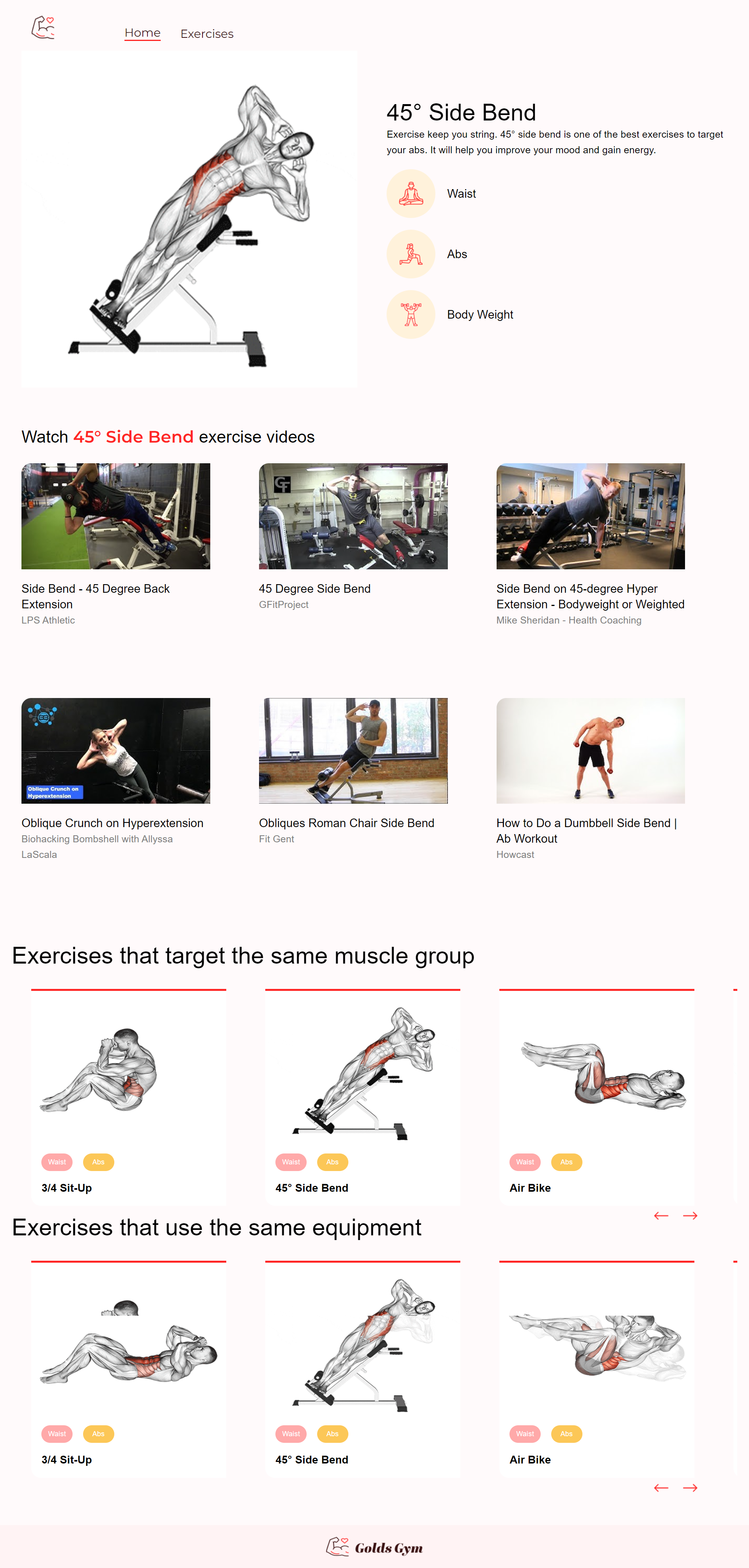 Exercise Tutorial Page GitHub - UtkarshSinghChouhan/Gym_Website