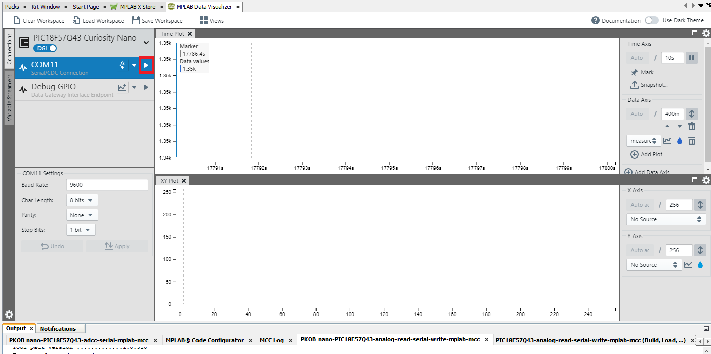 Data Visualizer - COM port