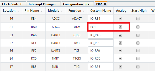 MCC - Set Pin to Output