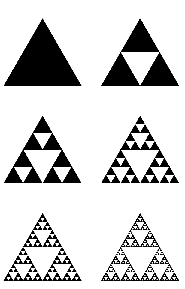 TikZ Sierpiński's triangles