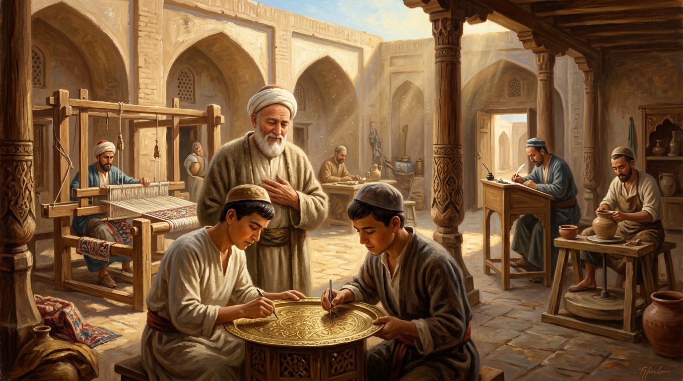 خوجا باھاۋەددىن نەقشبەند ۋە دەست بە كار پرىنسىپى