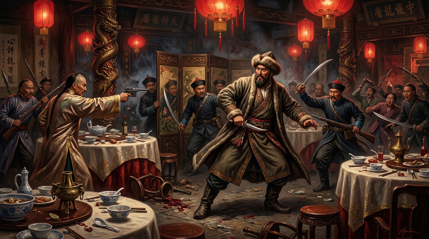 تۆمۈر خەلىپىگە قىلىنغان خىتاي مۇستەملىكىچىلىرىنىڭ زىياپەت سۇيىقەستى