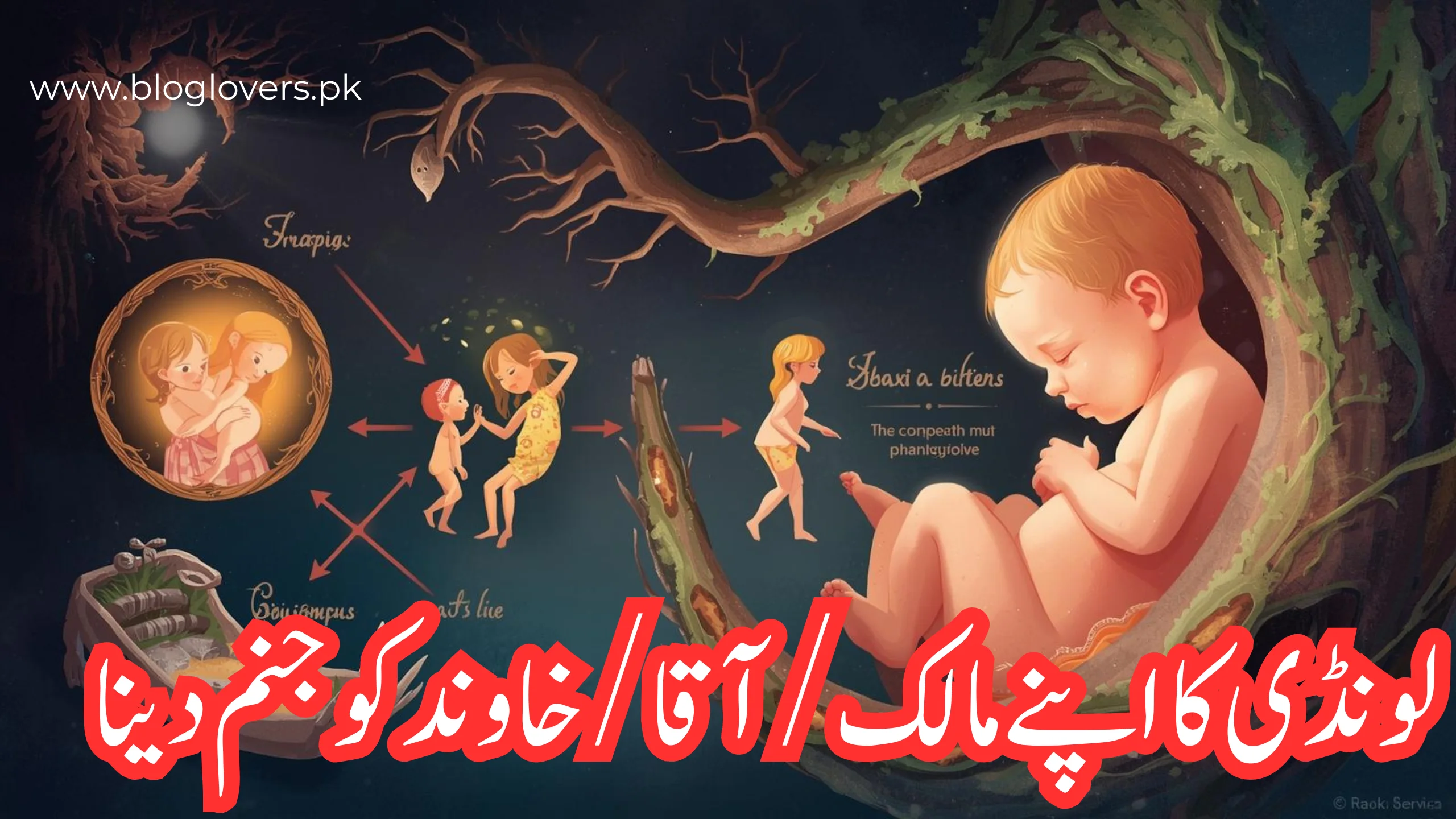 لونڈی کا اپنے مالک/آقا/خاوند کو جنم دینا