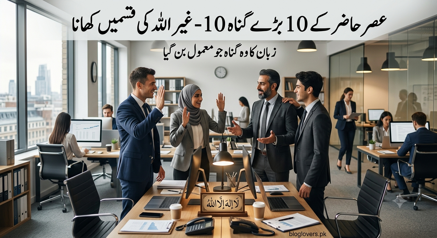 عصر حاضر کے 10 بڑے گناہ 10 - غیر اللہ کی قسمیں کھانا
