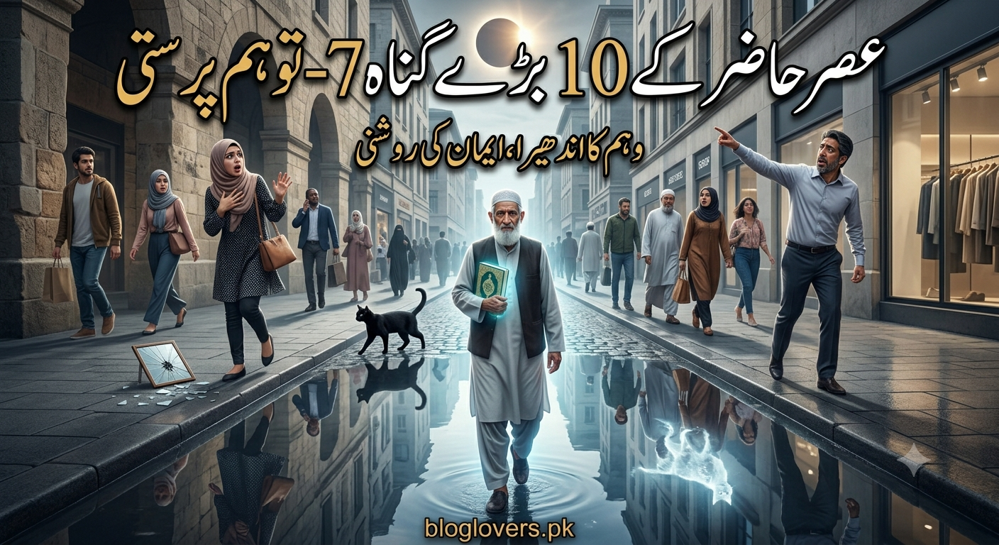 عصر حاضر کے 10 بڑے گناہ 7 - توہم پرستی