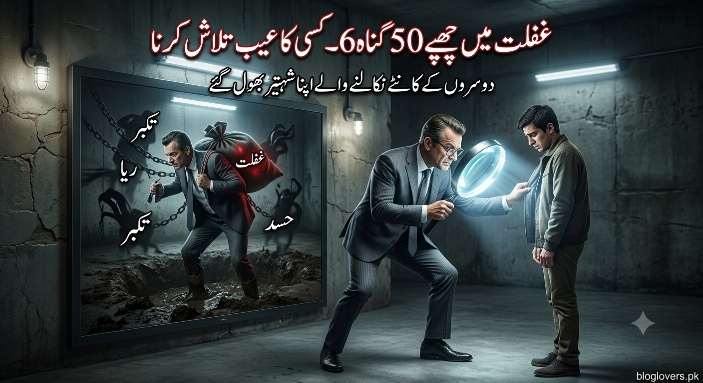 کسی کا عیب تلاش کرنا - تصویر