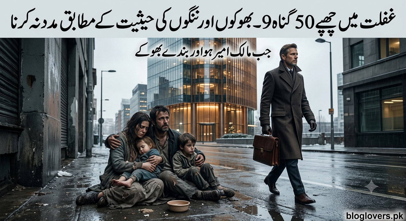 بھوکوں اور ننگوں کی مدد نہ کرنا - تصویر