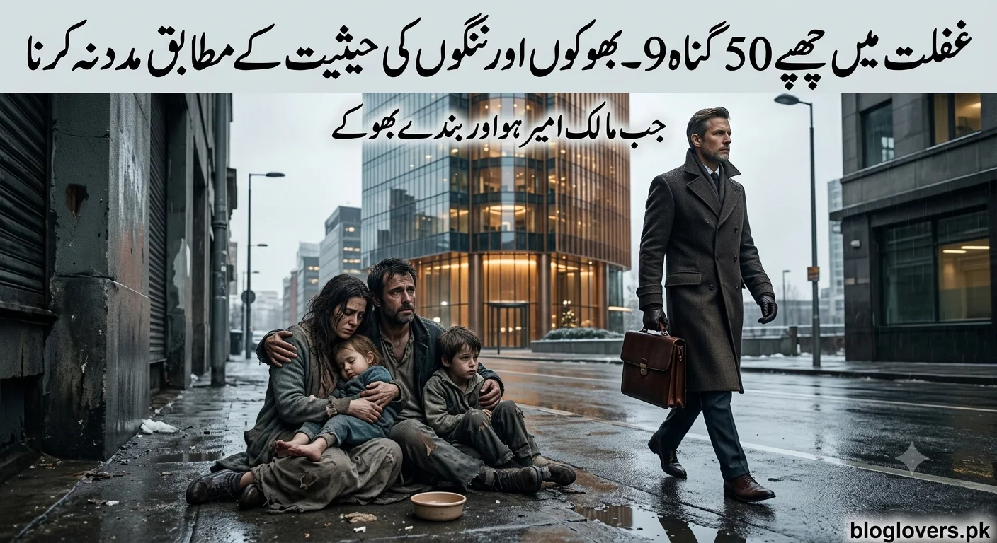 بھوکوں اور ننگوں کی مدد نہ کرنا - تصویر