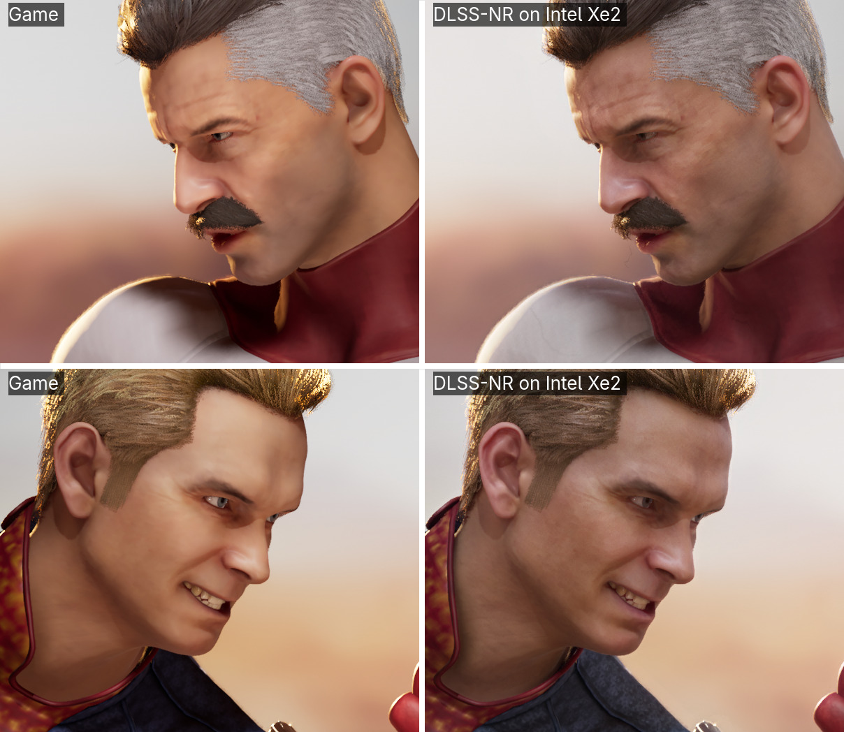 DLSS 5 Intel Arc em Mortal Kombat 1 com comparação de Neural Rendering