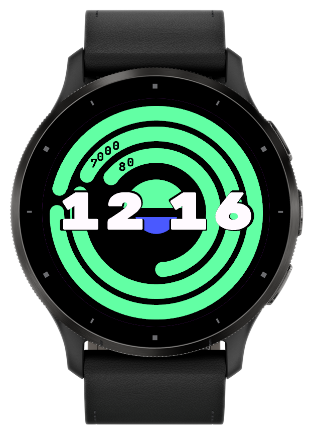 "Targetd watchface on a Venu 3"