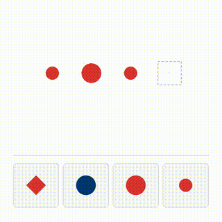 Select Next Figure Large Small Alternating Sequence