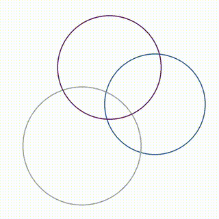 Color Triple Intersection Red