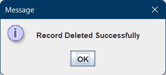 deleted record screen