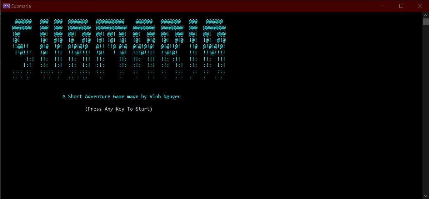 Image of Adventure Game Submaria