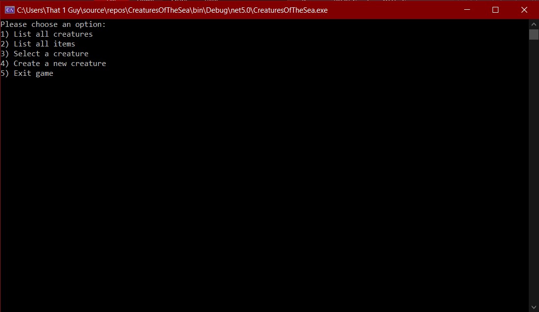 Image of Sea Creatures