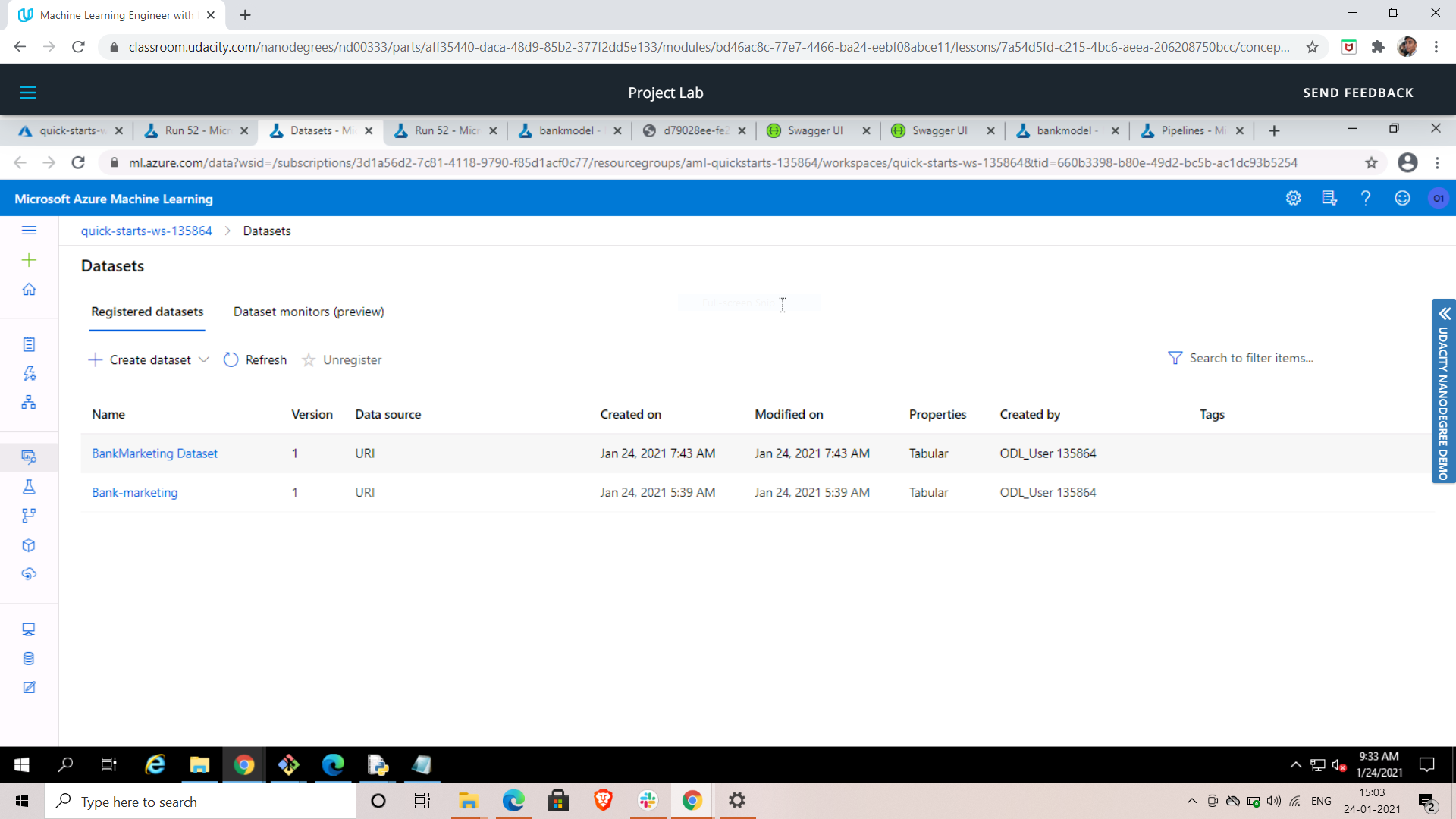 Registered Datasets