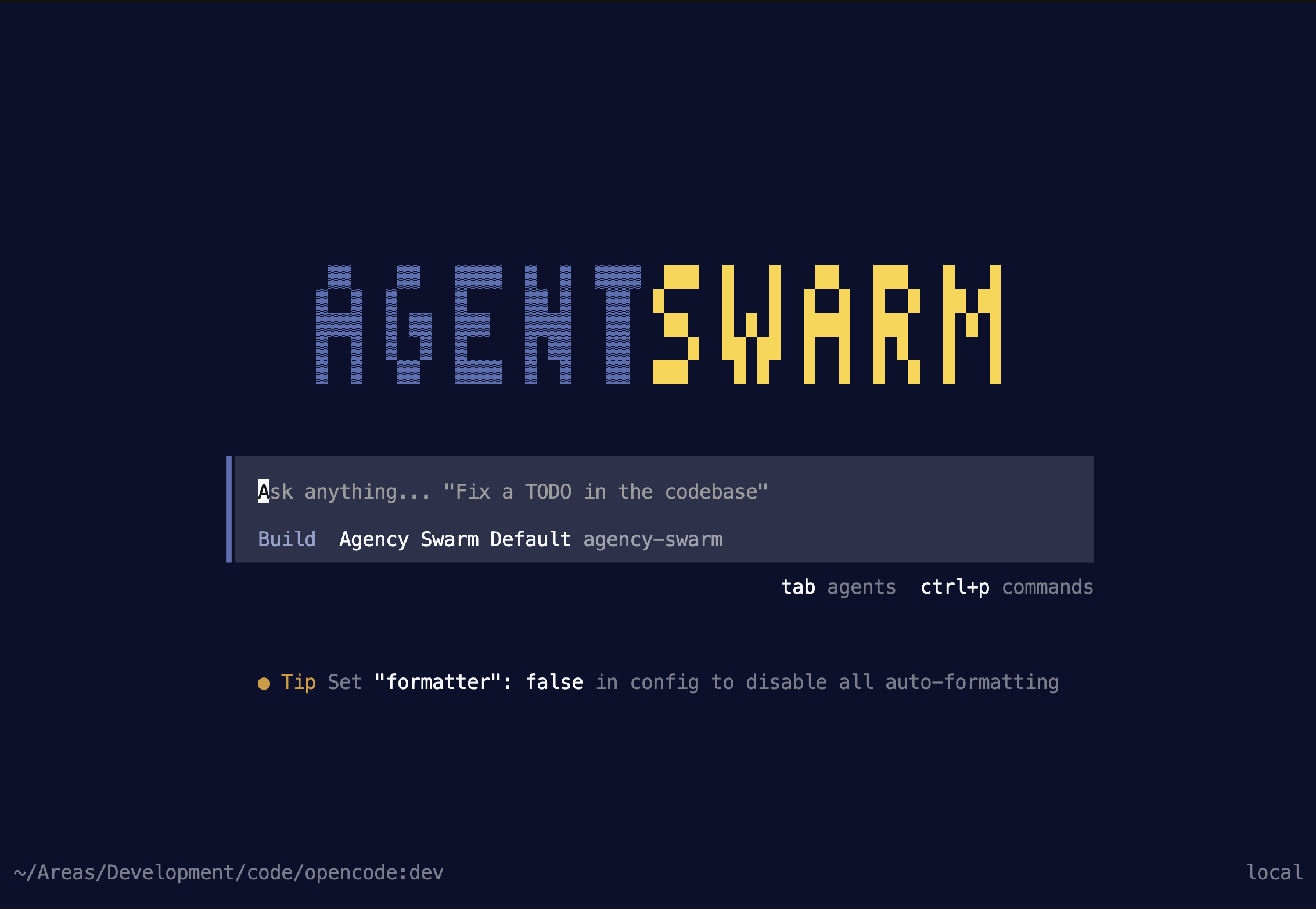 Agent Swarm CLI Preview