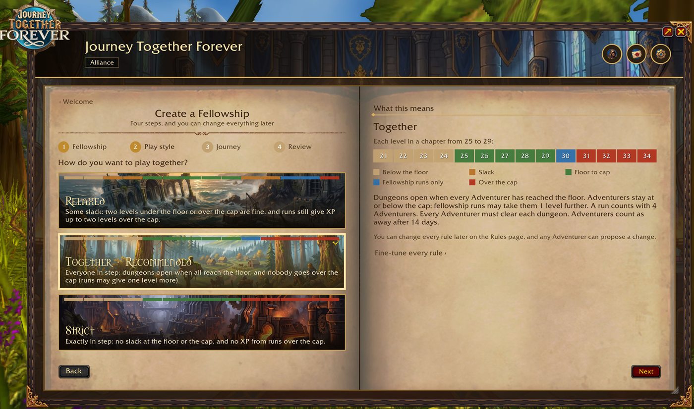 Step 2: choose how you play together