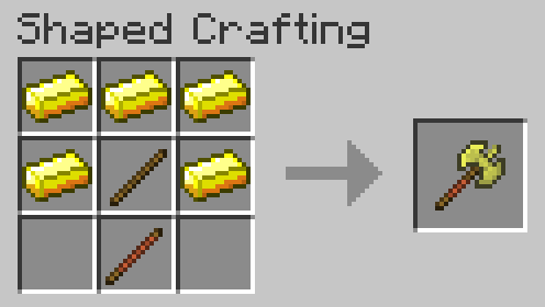 Golden battleaxe recipe