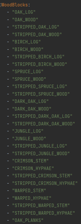 Edited WoodBlocks List