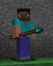 Player holding diamond javelin