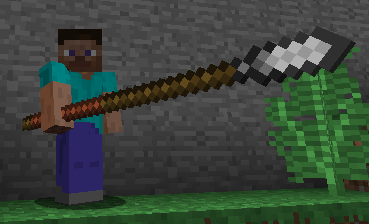 Player holding iron pike