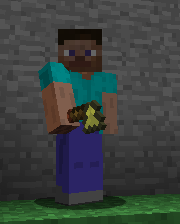 Player holding golden tomahawk