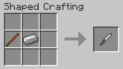 Iron throwing knife recipe