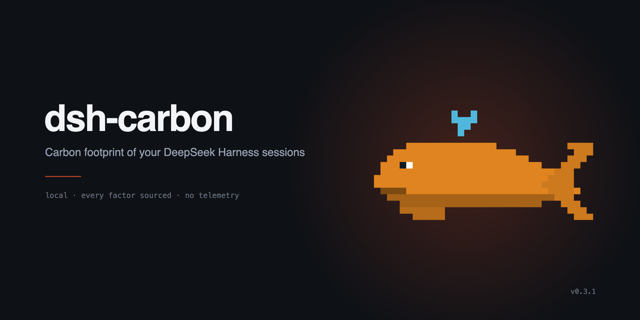 dsh-carbon: carbon footprint of your DeepSeek Harness sessions