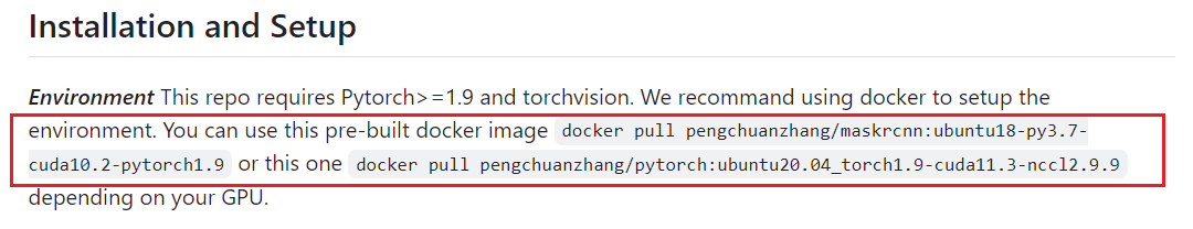 官方推荐docker镜像