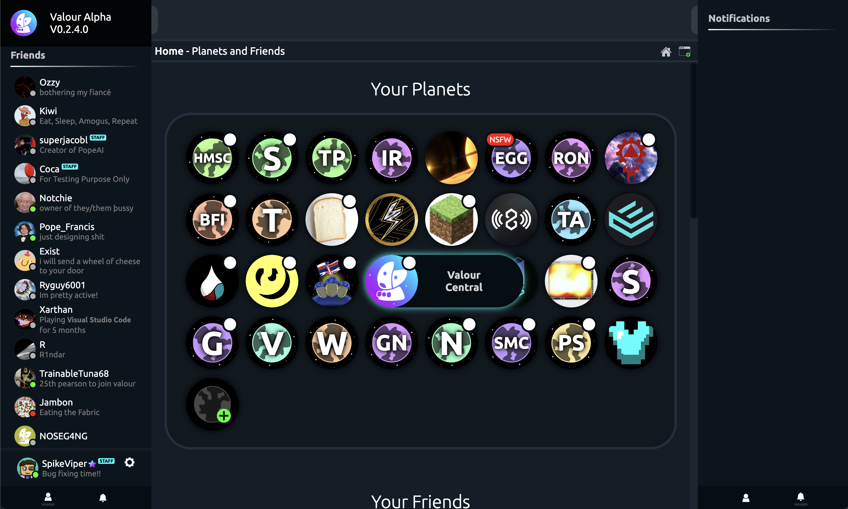 Open Planet Platform View